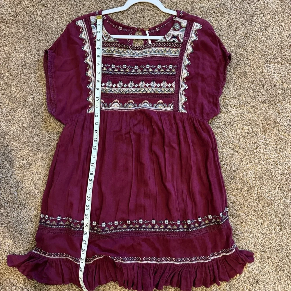 Free People Sunrise Wanderer Mini Dress. Size Small - Picture 13 of 13